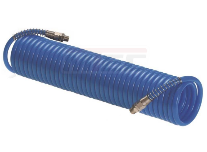 Spiralschlauch 4x6  mm mit AG 1/4", 7,5 Meter 