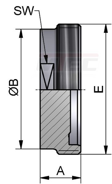 [DIN] Blind-Gewindestutzen 11864-1 Form A - (Aseptik-Typ)
