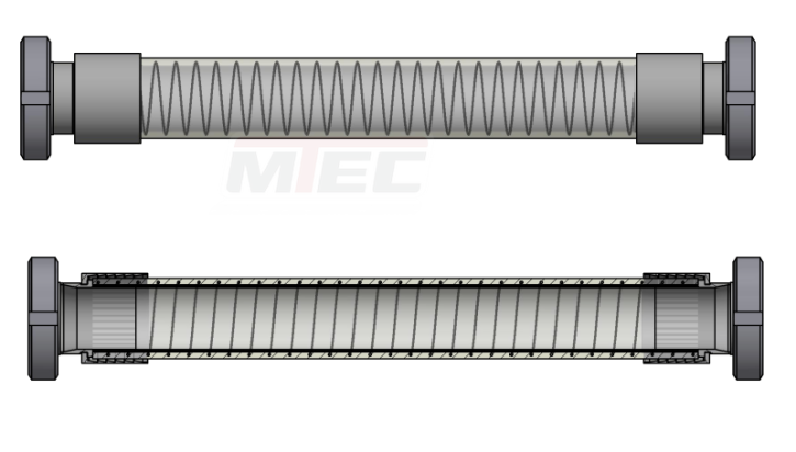 PVC-Komplettschlauch S&D DN 32 4000 mm
