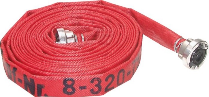 Feuerlöschschlauch DIN 14811, DN42-52-C, rot, 30mtr.